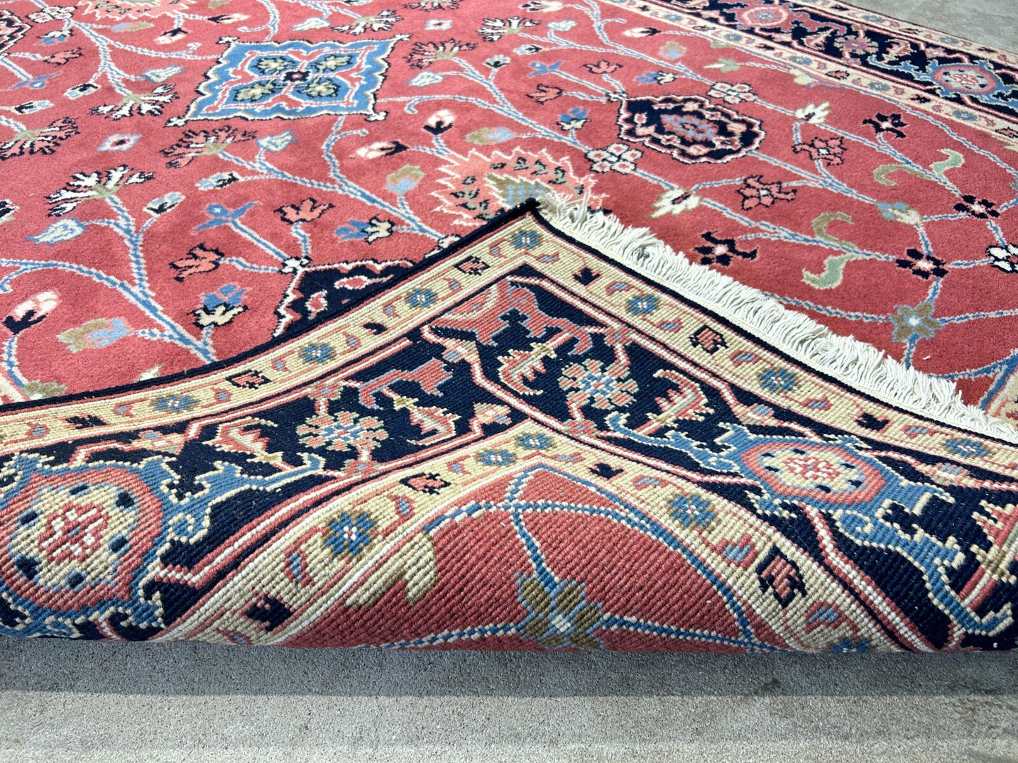 6'x9' Hand-Knotted 100% Wool Pile Indo-Serapi Carpet - Area Rug