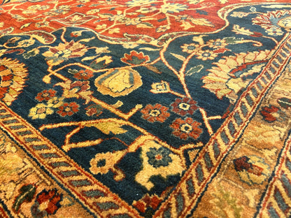 11'11"x15'5" Hand-Knotted 100% Wool Pile Herize Area Rug - Carpet