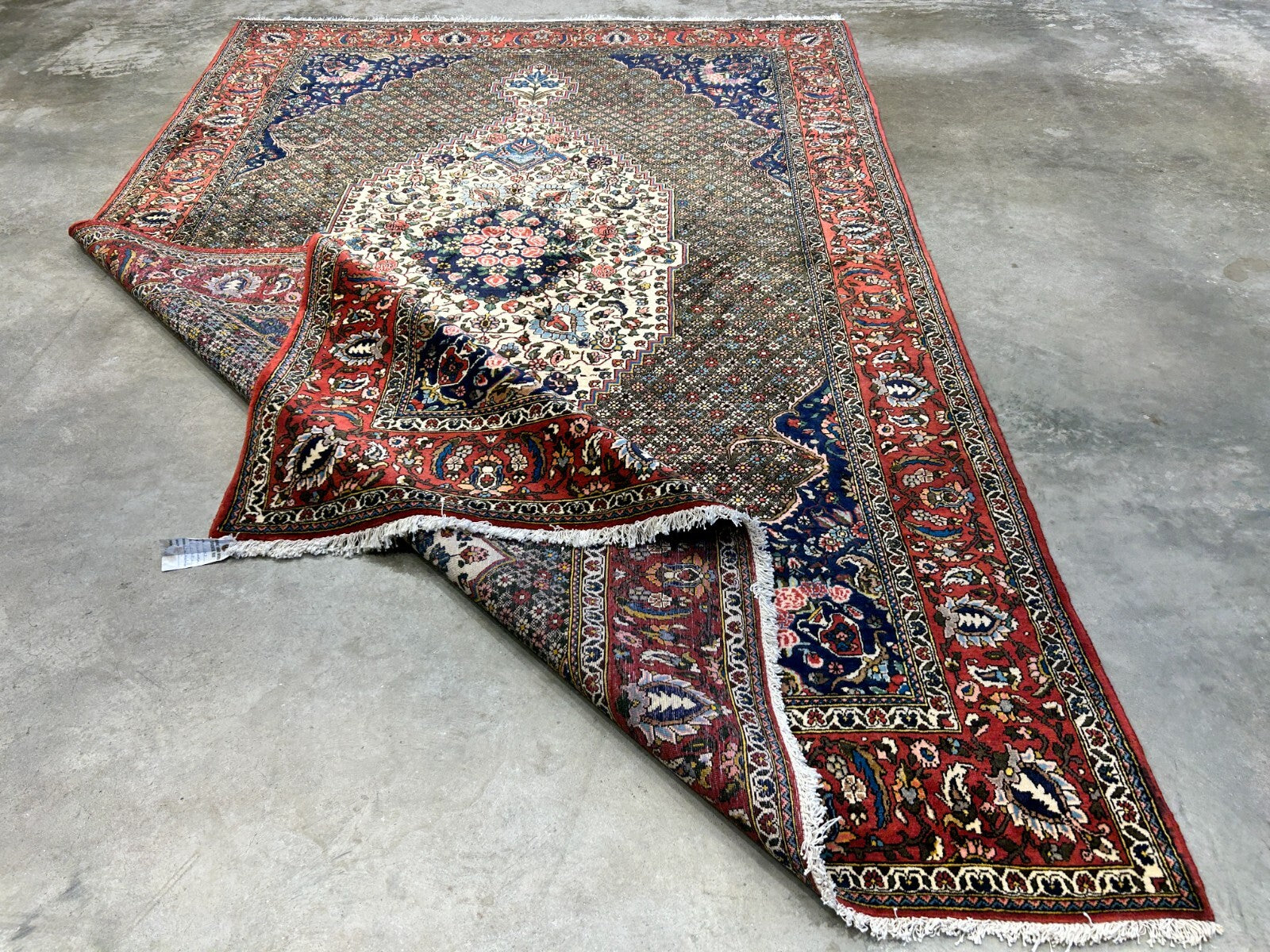 6'6"x10'0" Hand-Knotted 100% Wool Pile Bakhtiarie Carpet - Area Rug
