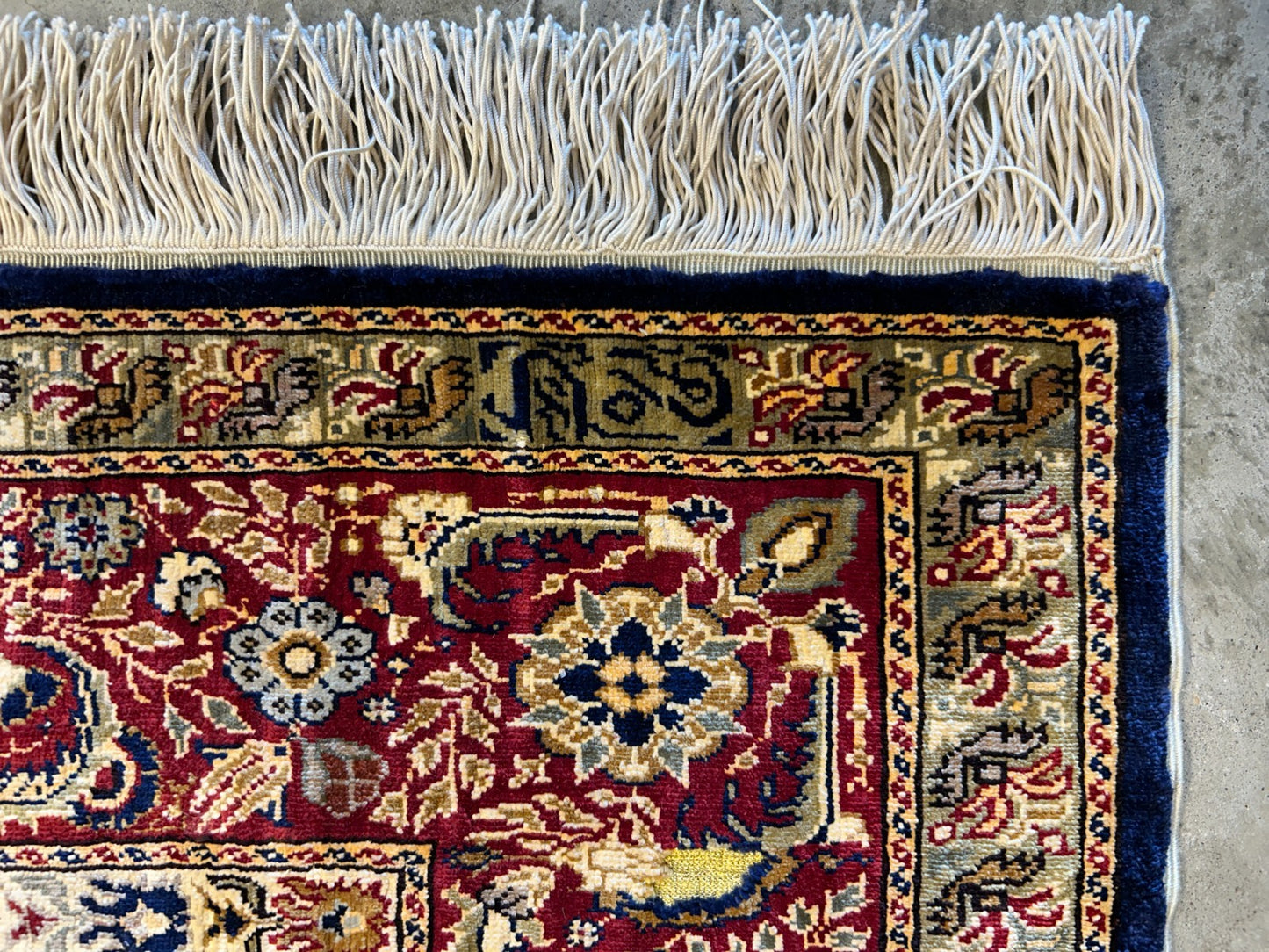 3'x4'5" Exquisite Fine Hand-Knotted 100% Silk Hereke Area Rug