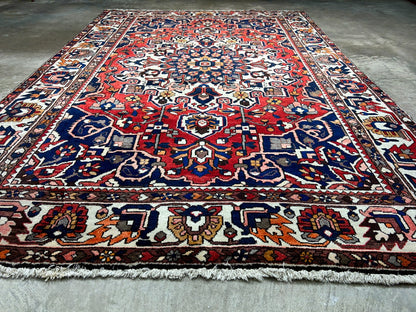 6'11"x10'4" Hand-Knotted 100% Wool Carpet - Bakhtiarie Area Rug