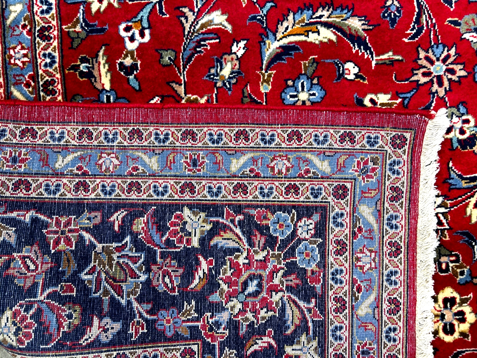8'2"x12'1'' Fine Hand-Knotted Fine 100% Wool Pile  Kashane Area Rug