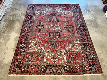 8'10"x11'8" Hand-Knotted 100% Wool Pile Herize Rug