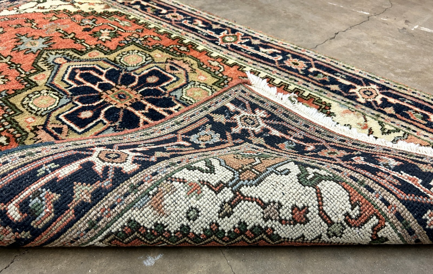 3'x5' Hand-Knotted 100% Wool Pile IndoSerapi Rug