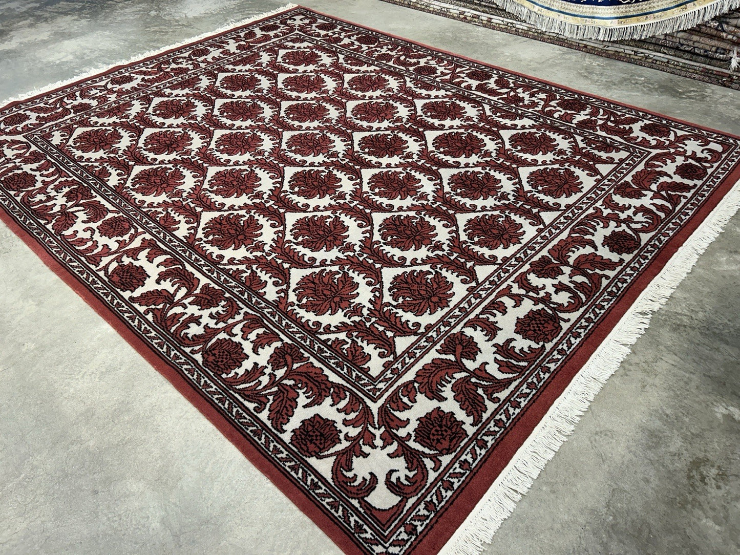 8’x9’11” Hand-Knotted 100% Wool Pile Oriental Area Rug - Carpet