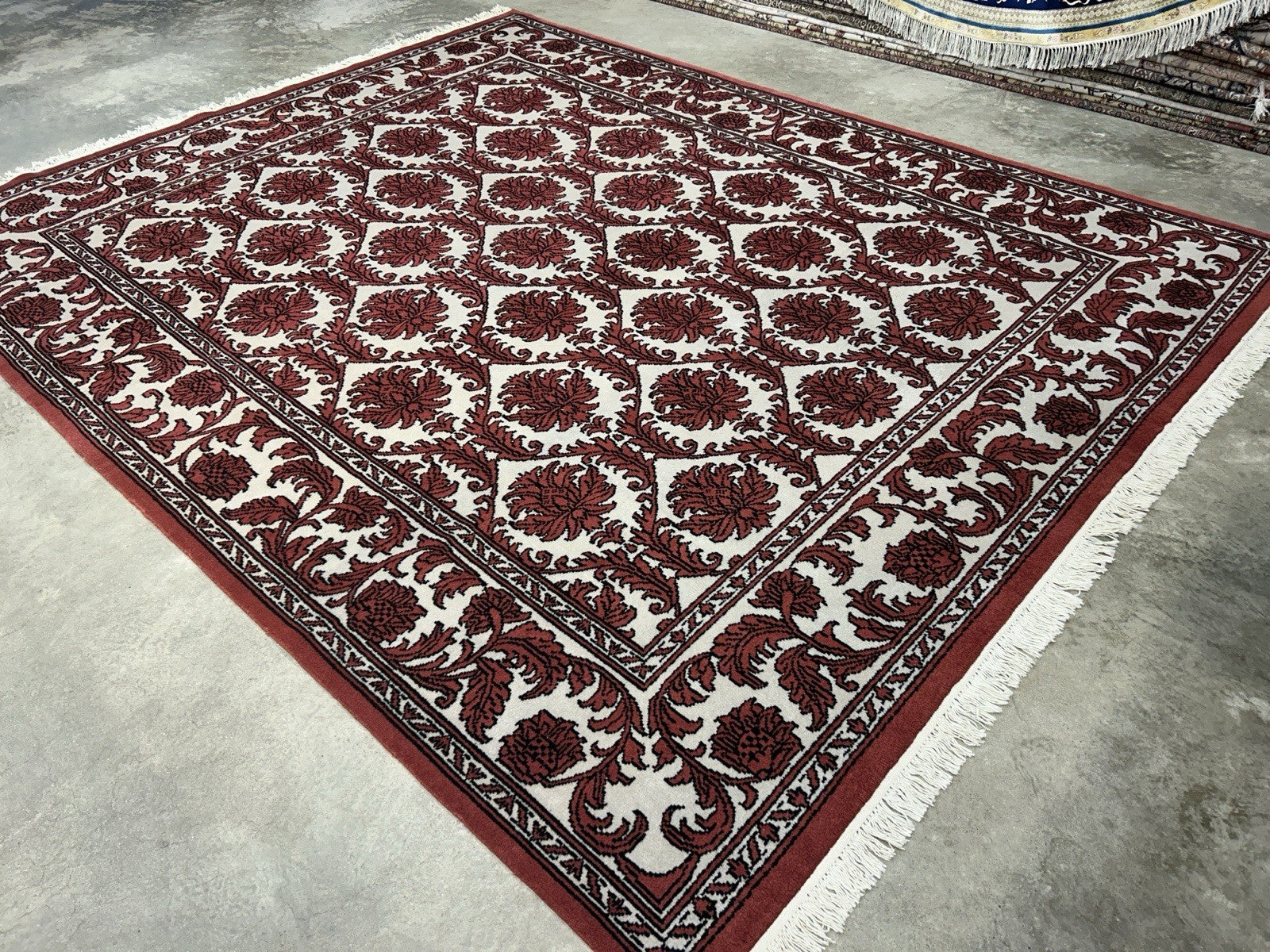 8’x9’11” Hand-Knotted 100% Wool Pile Oriental Area Rug - Carpet