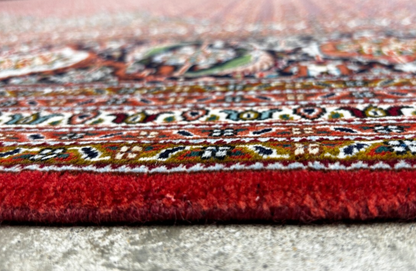 8'8"x11'3" One-Of-a-Kind Hand-Knotted Silk & Wool Tabrize Fish Style Rug