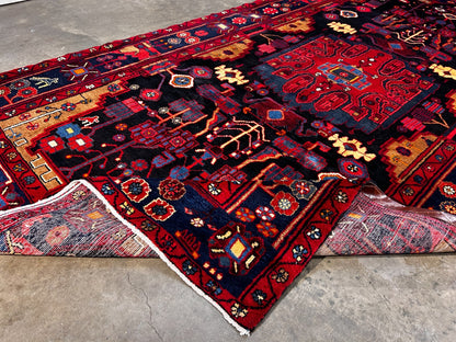 5'4" x 9'9" Hand-Knotted 100% Lamb Wool Pile Nahavande Area Rug