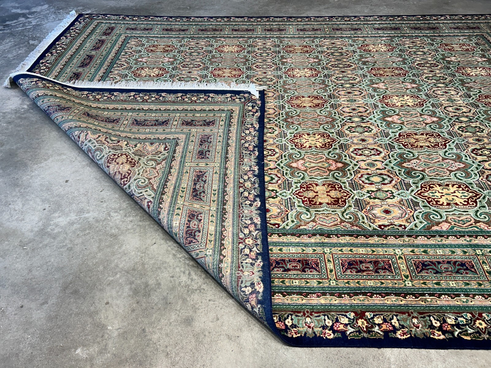 8'10"x11'10" Hand-Knotted 100% Wool Pile Oriental Rug