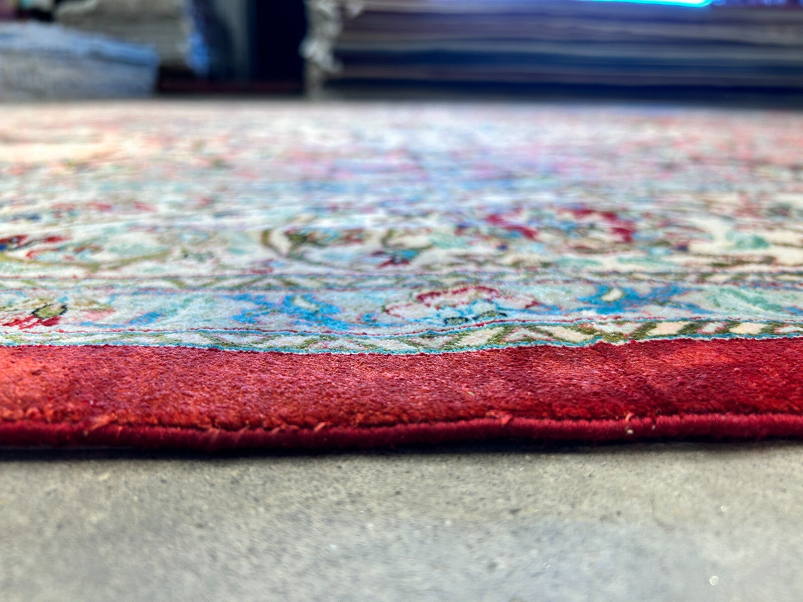 6'5"x9'5" Exquisite Hand-Knotted 100% Silk Qume Rug