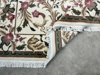 6'x9' Hand-Knotted 100% Wool Pile Art Deco Carpet - Area Rug