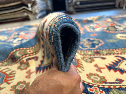 6'x8'8" Hand-Knotted 100% Wool Carpet - Fine Kazak Area Rug