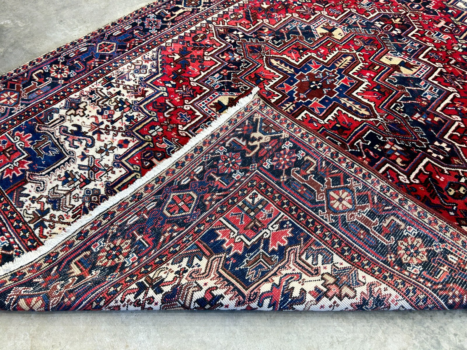 7'2"x10'1" Hand-Knotted 100% Wool Herize Carpet - Area Rug