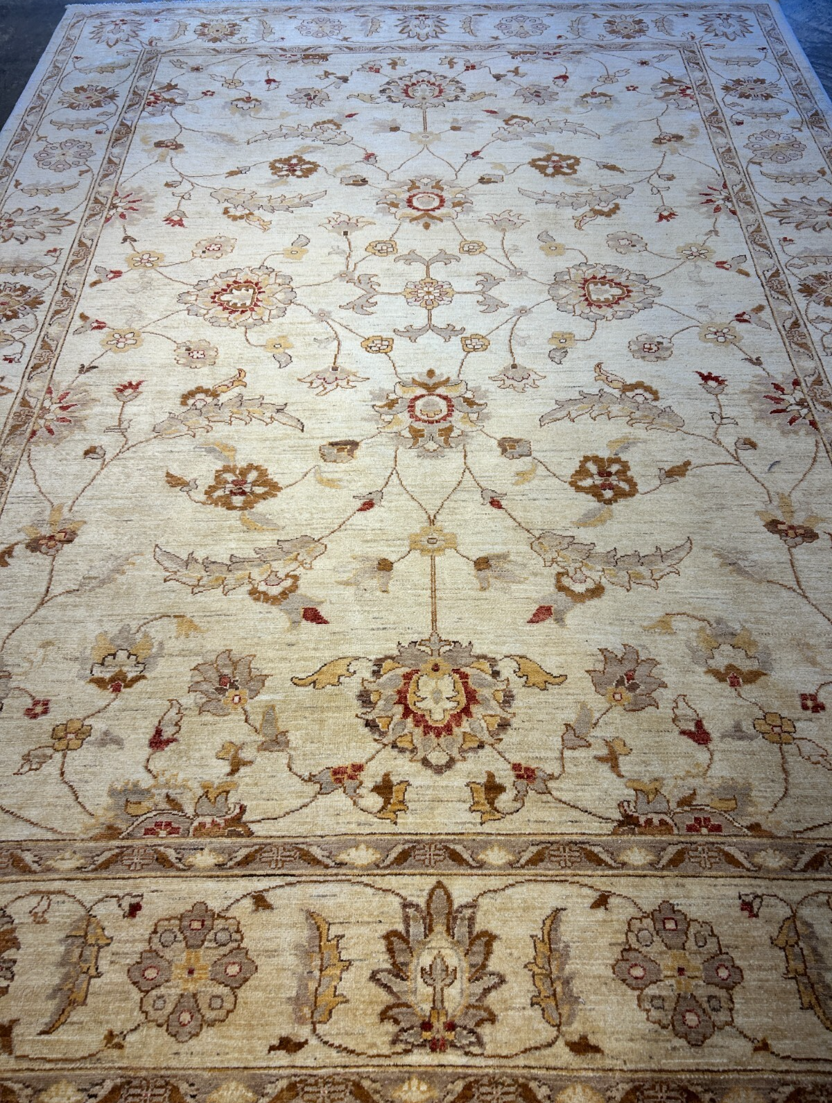 8'10"x12' Hand-Knotted 100% Wool Pile Oriental Rug