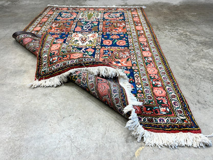 3'5"x5'2" Hand-Knotted 100% Lamb Wool Bakhtiarie Carpet - Area Rug