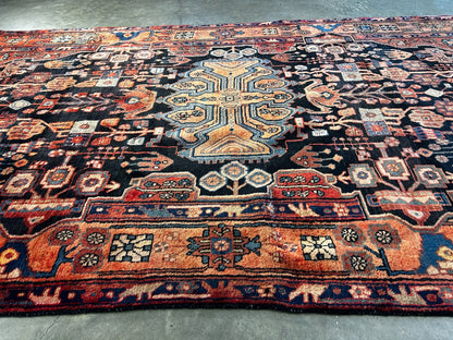 5'4" x 9'3" Hand-Knotted 100% Wool Pile Nahavande Area Rug - Carpet