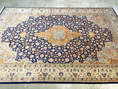 6'1"x9'4" Hand-Knotted 100% Wool Carpet - Pakpersian Kashane Area Rug