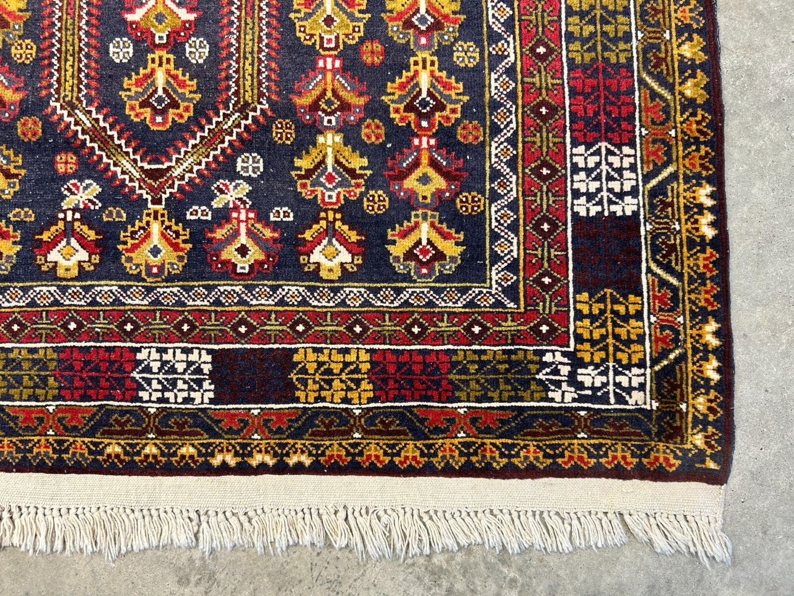 6'5"x8'9" Hand-Knotted 100% Wool Pile Balouchi Carpet - Area Rug