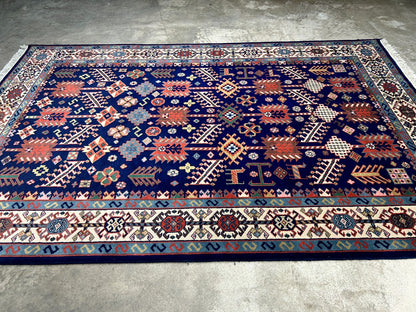 5'10"x8'9" Hand-Knotted 100% Wool Carpet - Kazak Area Rug