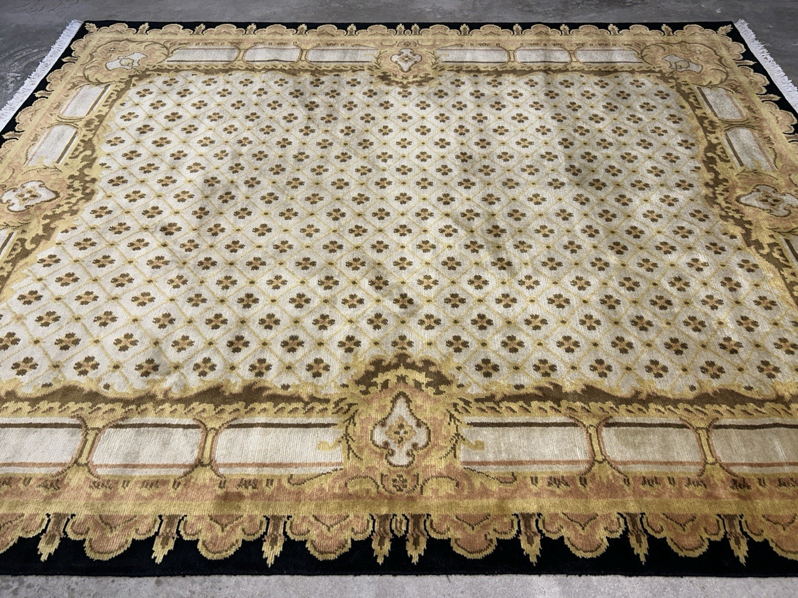 8’2”x10’1” Hand-Knotted 100% Wool Pile Oriental Area Rug - Carpet