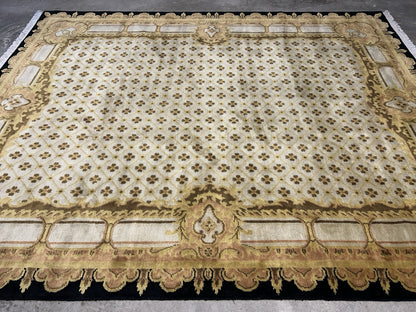 8’2”x10’1” Hand-Knotted 100% Wool Pile Oriental Area Rug - Carpet