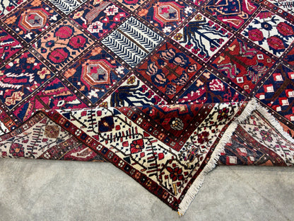 7'1"x10'1" Hand-Knotted 100% Lamb Wool Bakhtiarie Carpet - Area Rug