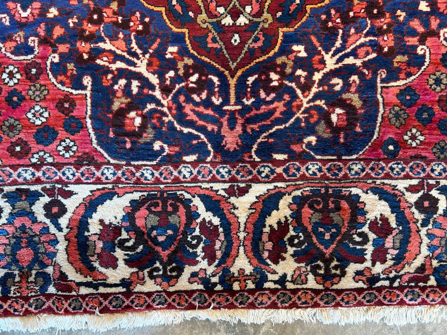 8'4"x11'6" Hand-Knotted 100% Wool Pile Bakhtiarie Rug