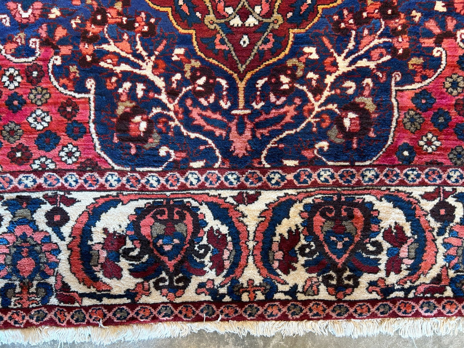 8'4"x11'6" Hand-Knotted 100% Wool Pile Bakhtiarie Rug