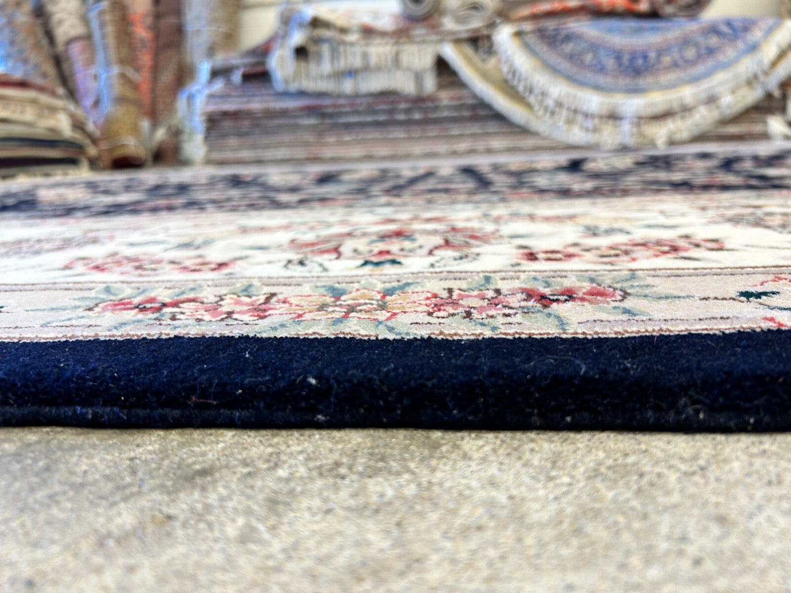 9'x12' Hand-Knotted Wool & Silk Pile Sinopersian Carpet - Area Rug