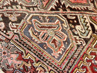 9'x11'9" Hand-Knotted 100% Wool Pile Herize Rug