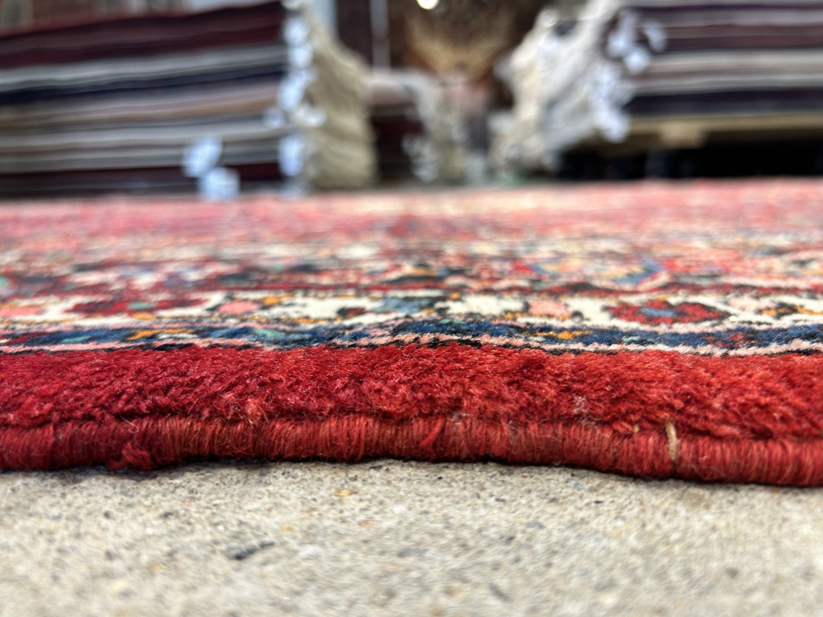 6'7"x10'6" Hand-Knotted 100% Wool Pile Bidjare Carpet - Area Rug