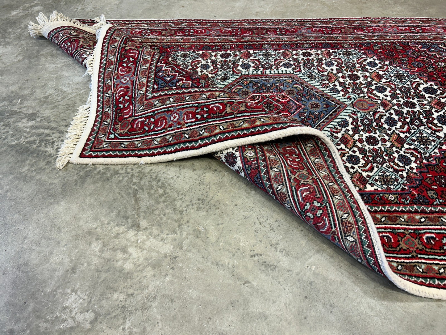 3'10"x5'10" Hand-Knotted 100% Wool Pile Indobijar Area Rug - Carpet