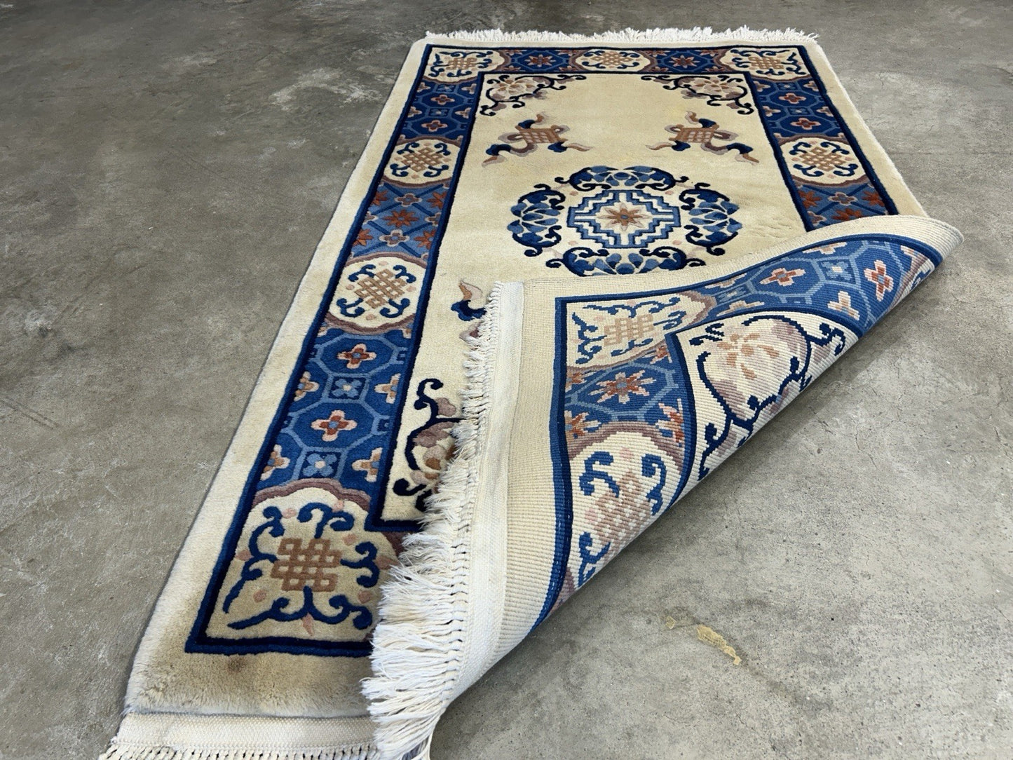 3’1”x5’2” Hand-Knotted 100% Wool Pile Oriental Area Rug - Carpet