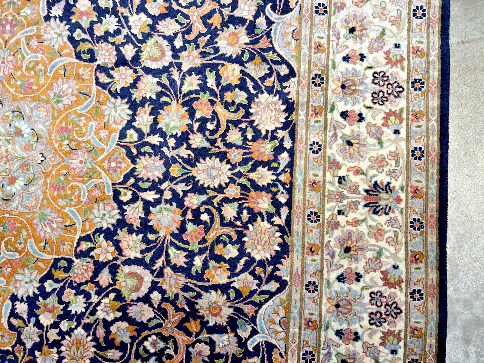 6'1"x9'4" Hand-Knotted 100% Wool Carpet - Pakpersian Kashane Area Rug