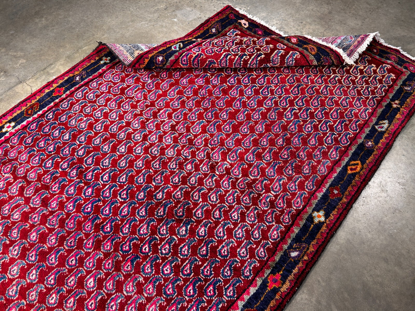 4'2" x 8'1" Hand-Knotted 100% Wool Carpet - Bidjare Area Rug