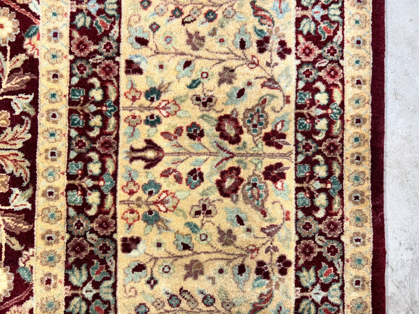 9'x12' Hand-Knotted 100% Lamb Wool Pile Persiane Design Carpet - Area Rug