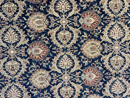 9'x12'2" Hand-Knotted 100% Wool Pile Oriental Rug