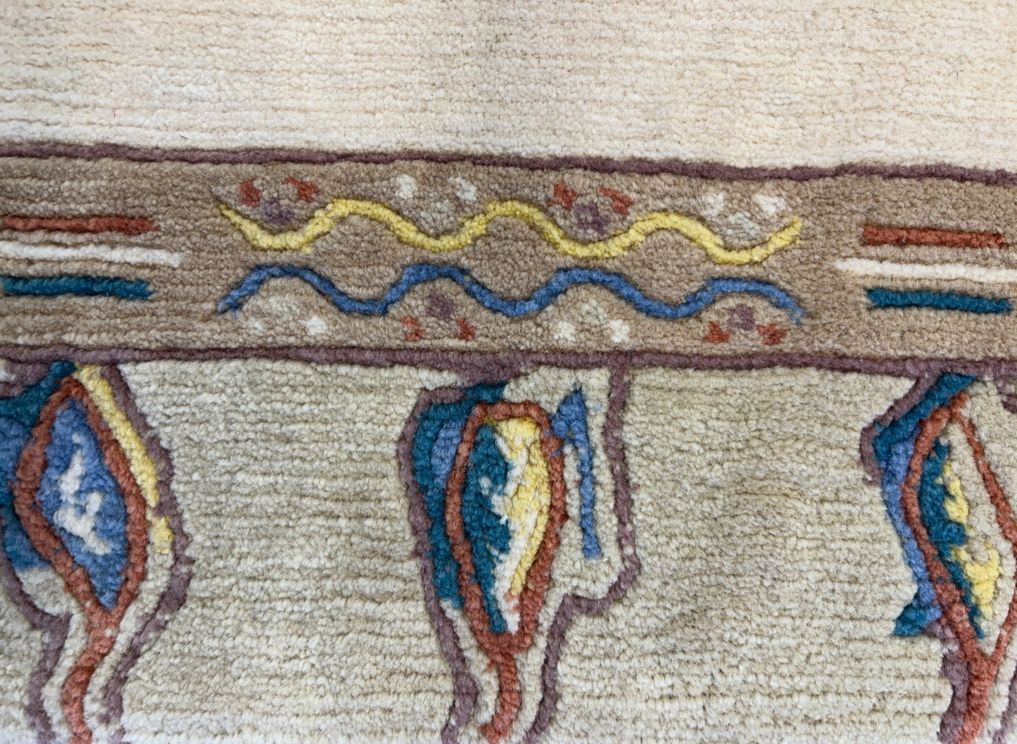 3'x5'3" Hand-Knotted 100% Wool Pile Nepali Area Rug - Carpet