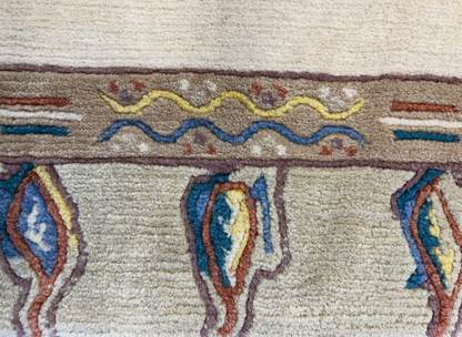 3'x5'3" Hand-Knotted 100% Wool Pile Nepali Area Rug - Carpet