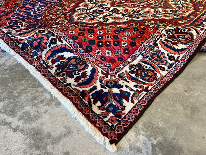 8'4"x11'6" Hand-Knotted 100% Wool Pile Bakhtiarie Rug