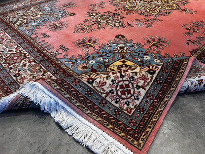 8'4" x 11'10'' Hand-Knotted 100% Wool Pile Romany Area Rug
