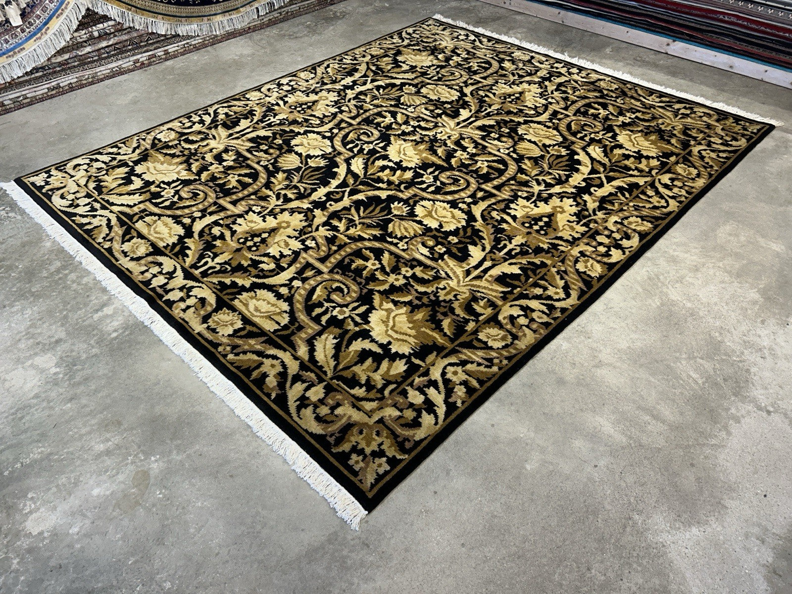 8’x10’ Hand-Knotted 100% Wool Pile Oriental Area Rug - Carpet