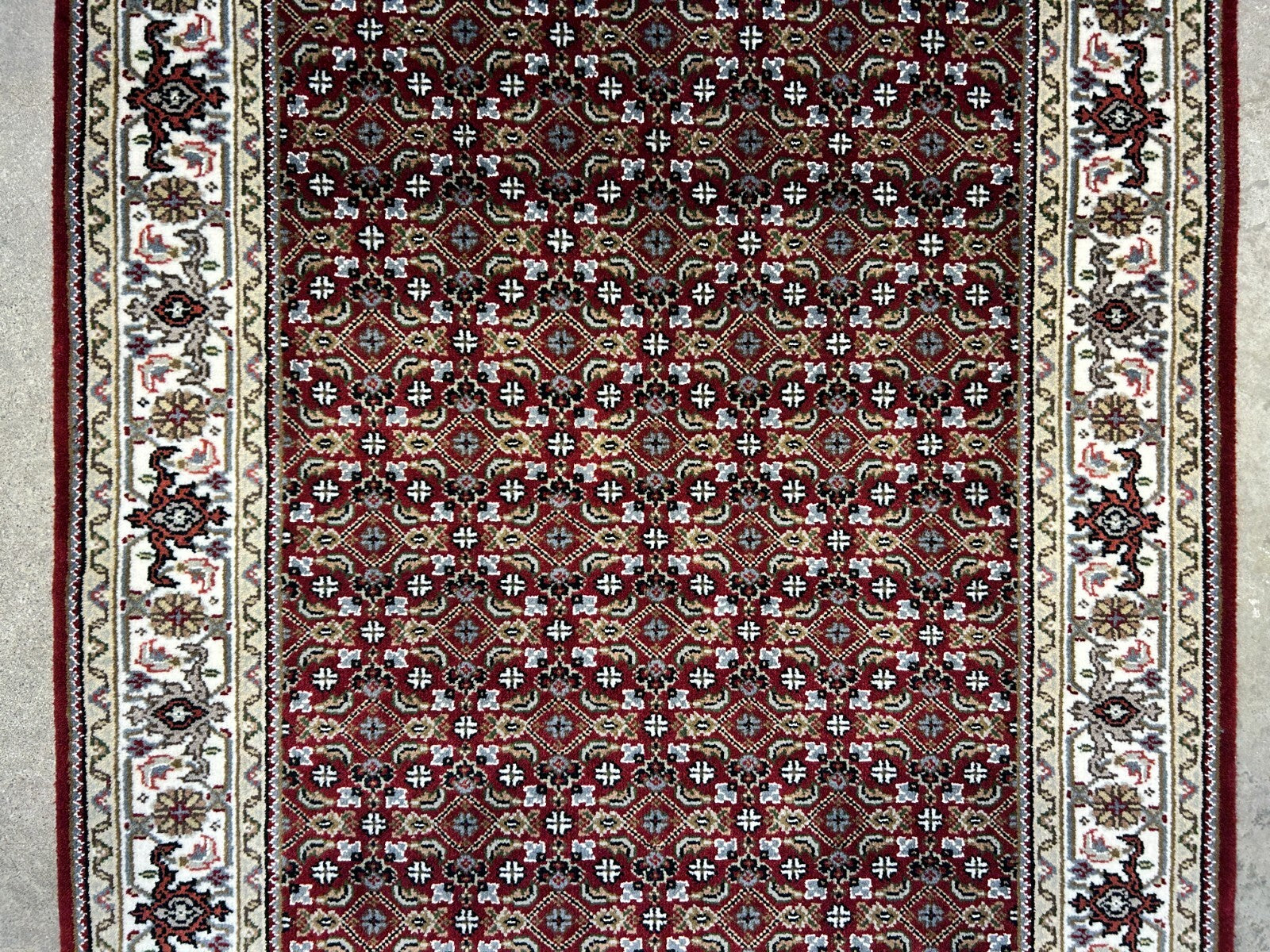 3'2"x5' Hand-Knotted Wool & Silk Tabrize Mahi Rug - Area Carpet