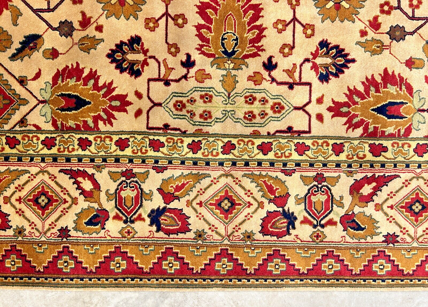 8'11" x 12' Hand-Knotted 100% Wool Carpet - Herize Design Area Rug