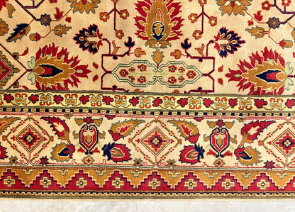 8'11" x 12' Hand-Knotted 100% Wool Carpet - Herize Design Area Rug