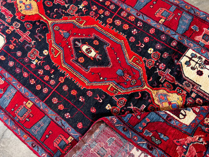 5'1" x 9'8" Hand-Knotted 100% Wool Carpet - Nahavande Area Rug