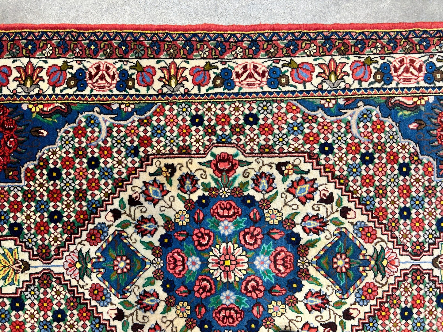 3'5"x4'11" Hand-Knotted 100% Lamb Wool Bakhtiarie Area Rug