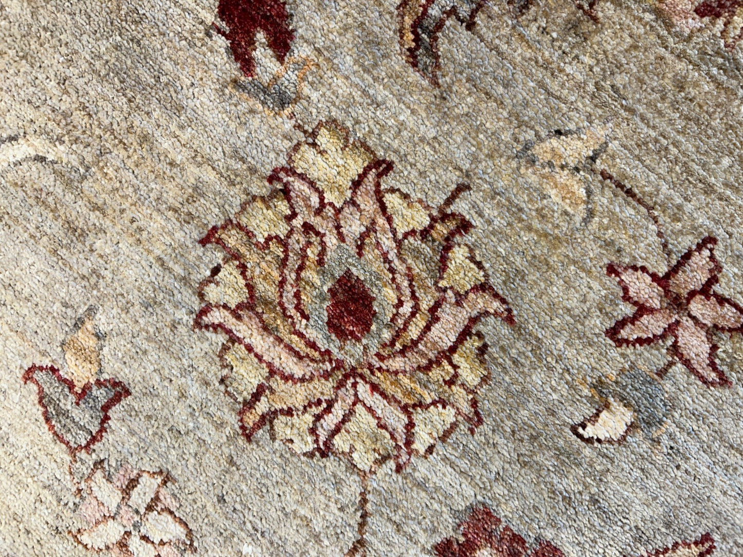 9'x12' Hand-Knotted 100% Wool Pile Indo-Agra Carpet - Area Rug