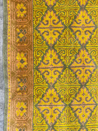 2'9"x4'2" Hand-Knotted 100% Wool Pile Oriental Area Rug - Carpet