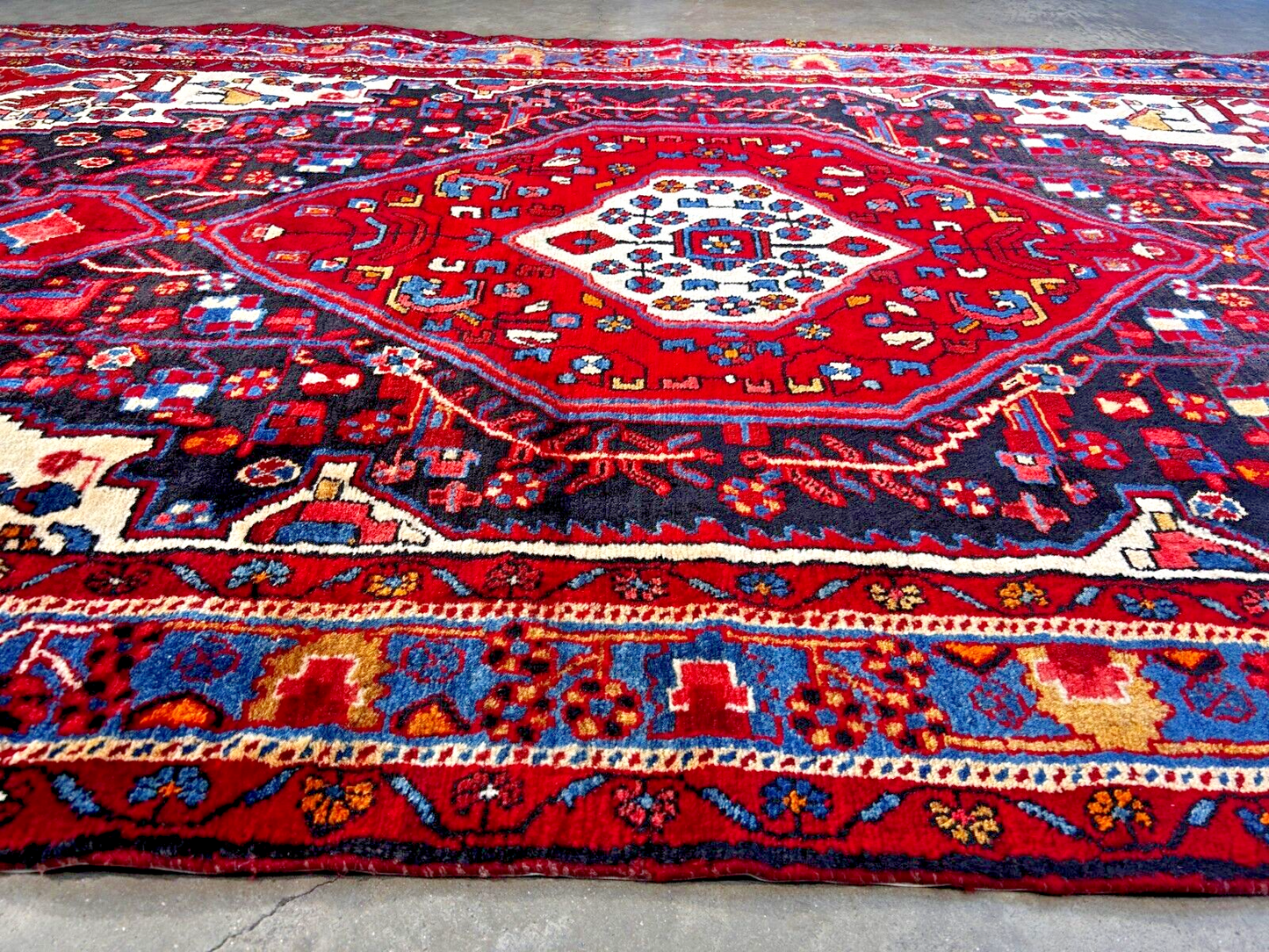 5'4" x 9'5" Hand-Knotted 100% Wool Carpet - Hamadane Area Rug